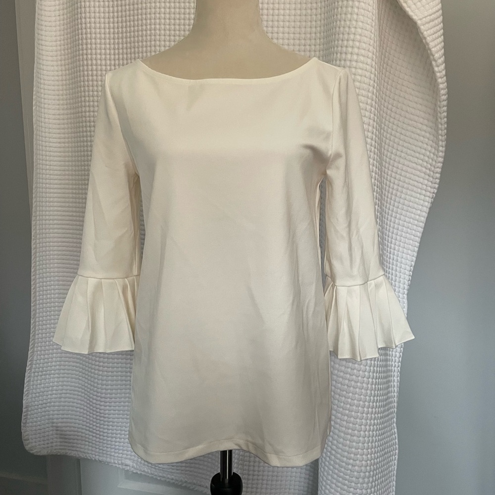 ANN TAYLOR Cream tunic size M.
